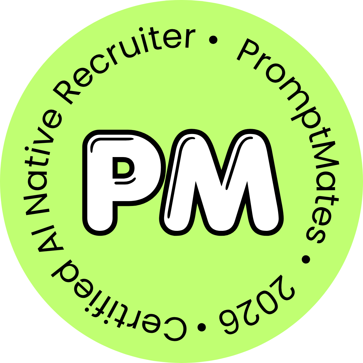 Certified AI Native Recruiter by PromptMates, 2026